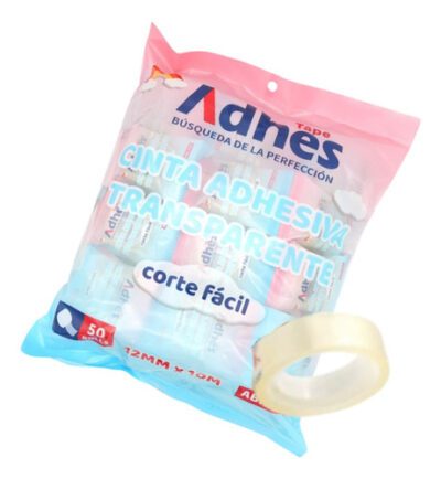CINTA ADHESIVA TRANSPARENTE 12X10MM