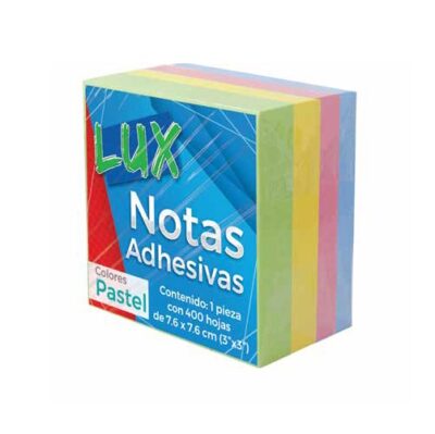 BLOCK NOTAS ADHESIVAS NEON (400 HOJAS)